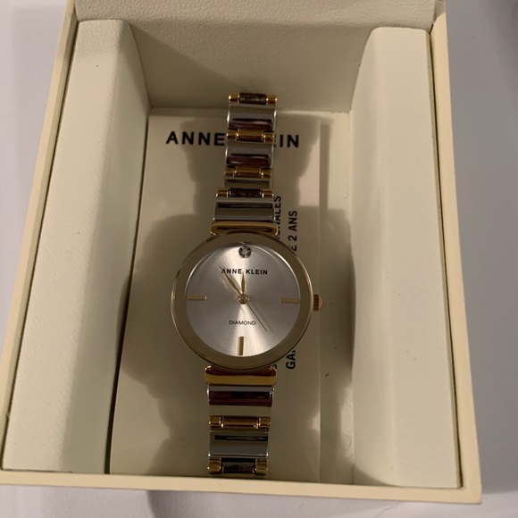 Anne Klein Duo-Tone designer watch gold and silver - Picture 2 of 4